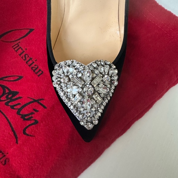 Christian Louboutin Cristocora 120 black velvet heels - Picture 10 of 10
